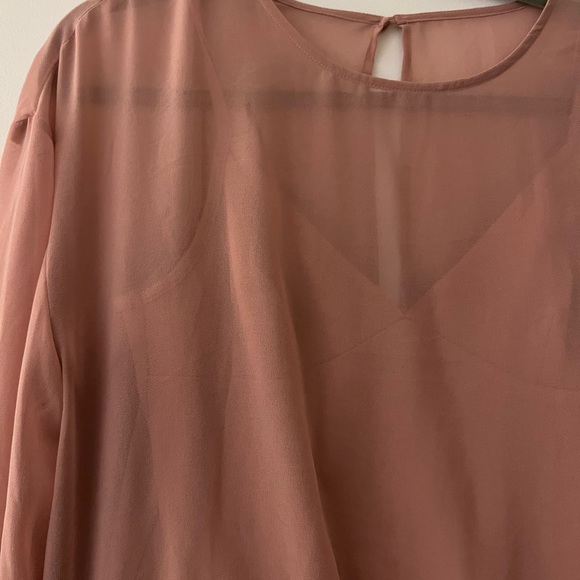 Wilfred backless bodysuit. Sheer with built in bodysuit camisole - Picture 2 of 7